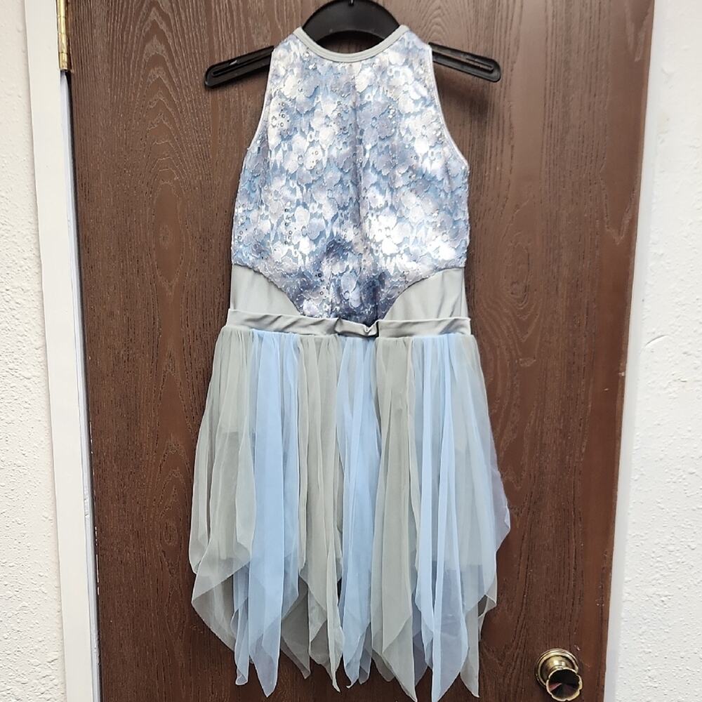 Revolution Blue and Gray Floral Dress